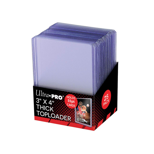 Ultra PRO 3" X 4" Action Packed 55PT Toploader 25ct